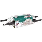Gilmour 11 Series Marine & Recreation Space Saver Flat Hose w/Reel, 1/2 Inch x 50 Feet, #11-12050R,White w/Aqua Stripe