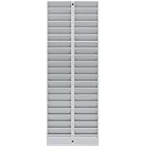 Pyramid Technologies Badge Rack, 40 Pockets, 8-1/4