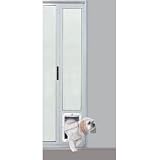 Vinyl Patio Pet Door - 96 / Med Door Flap (White) (96H x 19W x 2D)