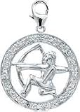 Zodiac Saggitarius, 14K Gold Diamond Charm
