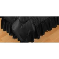 Black Jersey Bed Skirt Full