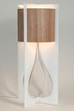 Contemporary White Lucite Savannah College of Art Table Lamp