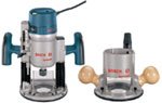Bosch 1617EVSPK 12 Amp 2-1/4 Horsepower Plunge and Fixed Base Variable Speed Router Kit with 1/4-Inch and 1/2-Inch Collets