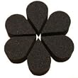Snazaroo Face Painting Products B-40062 6-Part Petal Sponge-Black Snaz