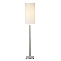 Adesso Hollywood Floor Lamp, Satin Steel