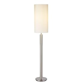 Adesso Hollywood Floor Lamp, Satin Steel