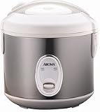 AROMA Stainless Steel cool touch rice cooker - 4 Cup