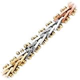 14kt. Tri Color, 7.5 Riccio Bracelet