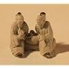 Bonsai Boy's Two Men Sitting Ceramic Figurine - 1