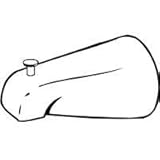 Mobile Home Bathtub Spout with Diverter, Chrome Mobile Home Bathtub Spout with Diverter, Chrome