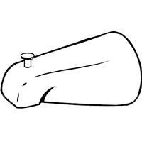 Mobile Home Bathtub Spout with Diverter, Chrome