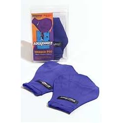 AquaJogger - AP86-BLK-LG - Web Pro Swimming Gloves - Black - Large