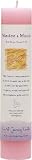 Crystal Journey Reiki Charged Herbal Magic Pillar Candle - MANIFEST A MIRACLE - Made with Aromatherapy Essential Oils Magnolia, Honeysuckle, and Rose