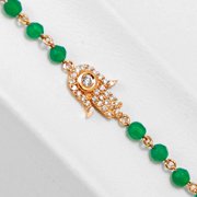 18k Gold Diamond Evil Eye Bracelet