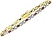 Sterling Silver VML Genuine Ruby and Diamond Accent X and Oval Bracelet