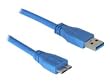DeLOCK Micro USB 3.0 - 2M, USB A, 2 m, 5000 Mbit/s, Azul