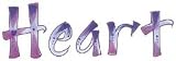 STICKO SUSY RATTO BRUSH LETTER STICKERS 1-LAVENDER HEART