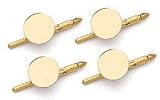 14K Gold Engraveable Tuxedo Shirt Stud Set