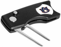 Auburn Tigers Spring Action Divot Tool With Golf Ball Marker Of 2)