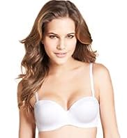 Underwired Satin Bandeau Multiway A-D Bra