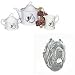 Mastiff Neapolitan Tea Set, Porcelain by Rosalinde