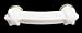 Cabinet Pulls Milk Glass, Glass Drawer Pull White Star 4W x 1 1/2 proj.