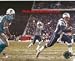 New England Patriots picture of Tedy Bruschi interception run against Miami.