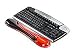Kensington Duo Gel Wristrest Wave - Keyboard wrist rest - black, red