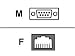 RJ45 To Db9 Male Adapter - Emulates Pc At Serial Port
