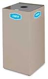 Howard Collect-A-Cubes 28.5 Steel Recycling Cube with Lock Beige Waste/Recycling NC30L