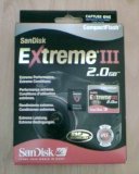Sandisk 2gb Extreme3 CF card with travel case in retail packaging