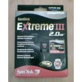 Sandisk 2gb Extreme3 CF card with travel case in retail packaging