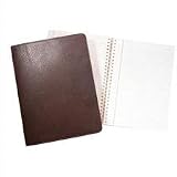 Mocha Leather Large Refillable Notebook