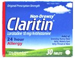 Claritin 24 Hour 30 ct Tablets Non-Drowsy (Ten Boxes of 30)(300 Tablets Total)