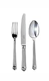 IMAGE OF Christofle Silver Plated Aria Salad Serving Fork 0022-083