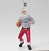 DETROIT LIONS SANTA CLAUS CHRISTMAS ORNAMENT