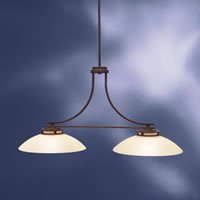 Kichler 3875OZ Transitional, Contemporary / Modern Bronze Island / Billard Light