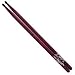 Hickory Series Drum Sticks With Red Finish Rock Nylon Tip