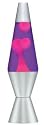 10" Rocket Lava Lamp Light in Purple & Pink in Silver Metallic - Novelty Lighting