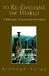 To Re-Enchant the World: A Philosophy of Unitarian Universalism