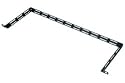 19" Rackmount Lacer Bar 'L' Shaped with Cable Tie Slots