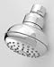 Jaclo Single Function Wide Spray Showerhead W/ Light Nibs -Low Flow Regulator S125-1.75-WH White