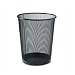 Round Waste Bin, Steel Mesh, 11-7/10"x11-7/10"x14", Black