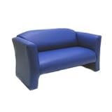 Child's Queen Anne Sofa Color Yellow Vinyl