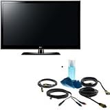 LG 19LE5300 19 inch Class 720p HD LED LCD TV, with Basic Accessory Kit (2 HDMI Cables, 1 RGB Cable, 1 Audio Cable, Plasma / LCD Clean Kit)
