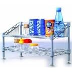Click here to buy 2 Tier Wire Kitchen Shelving Unit by MAXTREND USA.