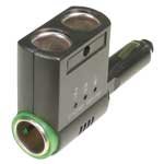 Wagan Triple Socket 12VDC Power Splitter with Battery Checker
