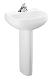 Kohler K-2293-1-0 Wellworth Pedestal Lavatory with Single-Hole Faucet Drilling, White