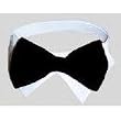 Dog Bow Tie Tuxedo Collar- Black, Small (Neck 11-13")