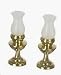 Dollhouse Miniature Pair of Non-Working Hurricane Lamps